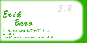 erik baro business card